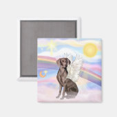 Weimaraner Magnet (Vorderseite/Rückseite)