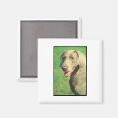 Weimaraner Magnet (Vorderseite/Rückseite)