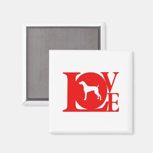 Weimaraner Magnet (Vorderseite/Rückseite)