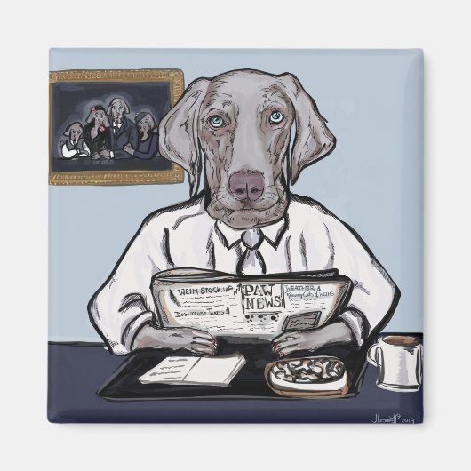 Weimaraner Magnet (Vorne)