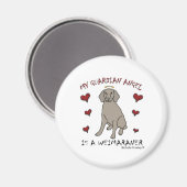 Weimaraner Magnet (Vorderseite/Rückseite)