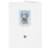 Weimaraner Malerei - Niedliche Original Hunde Kuns (Hinten)