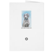 Weimaraner Malerei - Niedliche Original Hunde Kuns (Hinten)