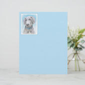 Weimaraner Malerei - Niedliche Original Hunde Kuns (Stehend Vorderseite)