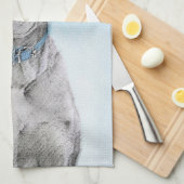 Weimaraner Malerei - Niedliche Original Hunde Kuns Geschirrtuch (Viertel Falte)