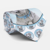 Weimaraner Malerei - Niedliche Original Hunde Kuns Krawatte (Gerollt)