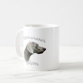 Weimaraner Mama 2 Kaffeetasse (Vorderseite Links)