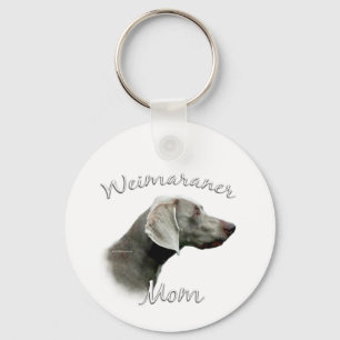 Weimaraner Mama 2 Schlüsselanhänger