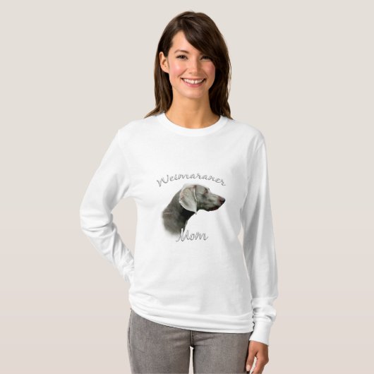 Weimaraner Mama 2 T-Shirt (Vorne ganz)