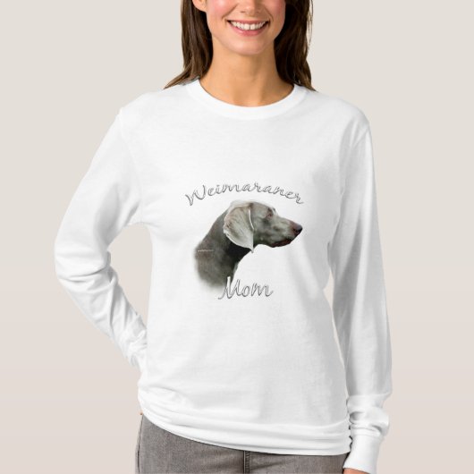 Weimaraner Mama 2 T-Shirt (Vorderseite)