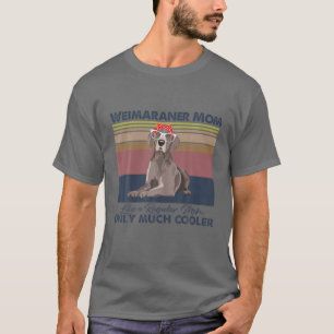 Weimaraner Mama Bandana Match Vintag Muttertag T-Shirt