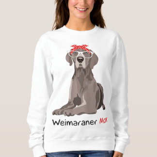 Weimaraner Mama Bandana Womens Weimaraner Hund Sweatshirt