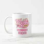 Weimaraner Mama-Hundezucht-Geschenk Kaffeetasse (Links)