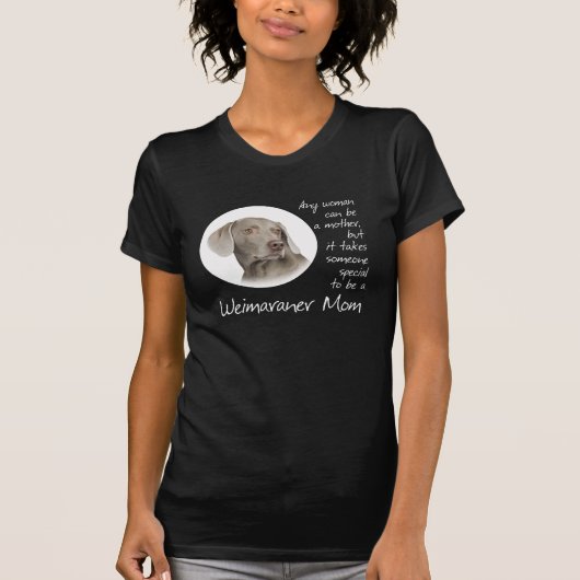 Weimaraner Mama-Shirt T-Shirt (Vorderseite)