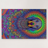 Weimaraner Mandala Weimmandala Puzzle (Horizontal)