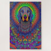 Weimaraner Mandala Weimmandala Puzzle (Vertikal)
