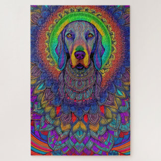 Weimaraner Mandala Weimmandala Puzzle