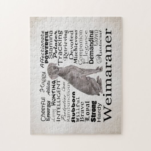 Weimaraner Merkmal-Puzzlespiel Puzzle (Vertikal)
