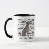 Weimaraner Merkmal-Tasse Tasse (Links)
