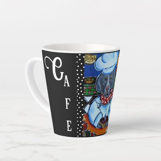 WEIMARANER MILCHTASSE (Linke Ecke)