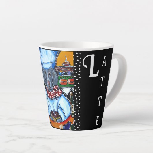 WEIMARANER MILCHTASSE (Rechte Ecke)