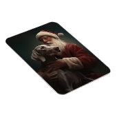 Weimaraner mit Weihnachtsmann Weihnachten Magnet (Rechte Seite)
