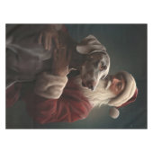 Weimaraner mit Weihnachtsmann Weihnachten Tischdecke (Vorderseite (Horizontal))
