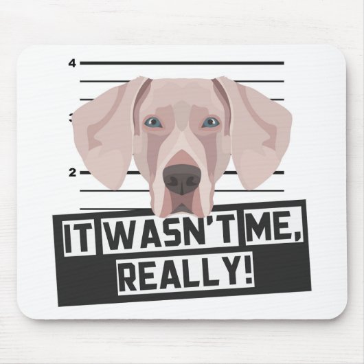 Weimaraner Mouse Pad Mousepad (Vorne)