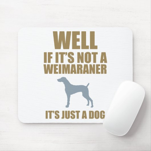 Weimaraner Mousepad (Mit Mouse)