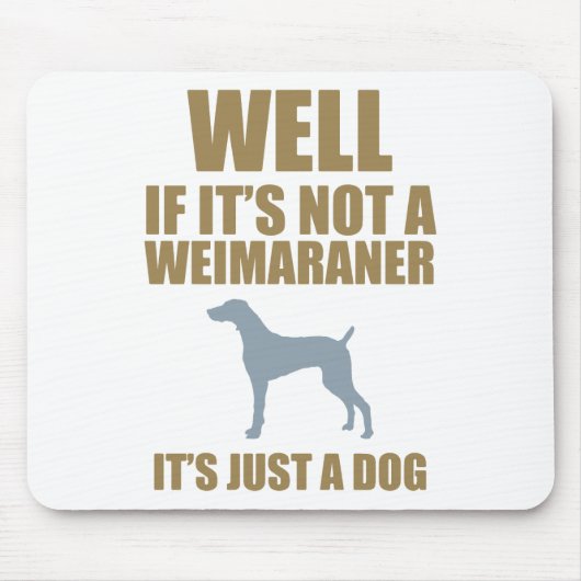 Weimaraner Mousepad (Vorne)