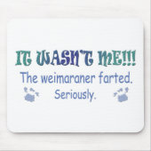 Weimaraner Mousepad (Vorne)