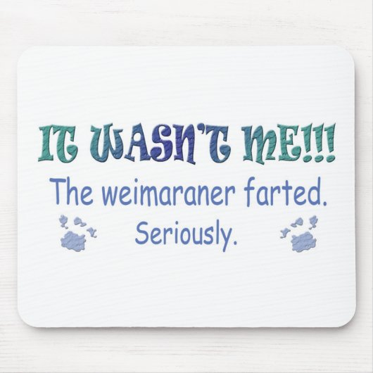 Weimaraner Mousepad (Vorne)