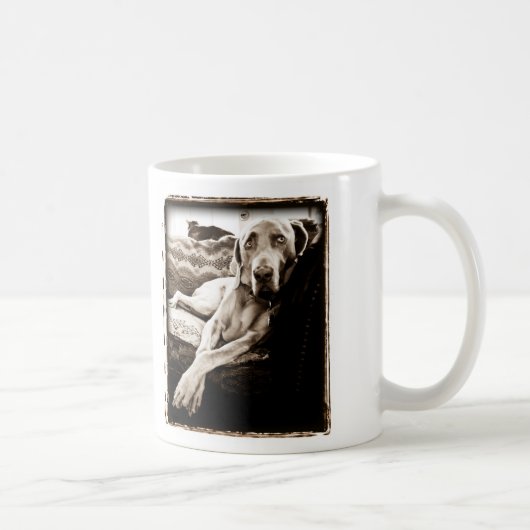 Weimaraner Nation: Ballous Stuhl Kaffeetasse (Rechts)