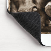 Weimaraner Nation: "Der Fuß reiste gut " Mousepad (Ecke)