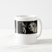 Weimaraner Nation: "Durchdachten Starren " Kaffeetasse (VorderseiteRechts)