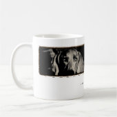 Weimaraner Nation: "Durchdachten Starren " Kaffeetasse (Links)