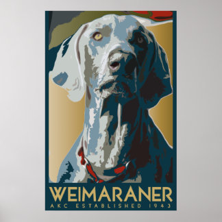 Weimaraner Nation: HUNDEZUCHTVERBAND Weimaraner Poster