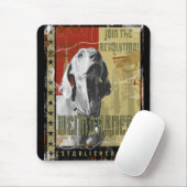 Weimaraner Nation: Vintages Weimaraner! Mousepad (Mit Mouse)