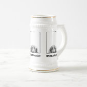 Weimaraner Nation: Weimaraner in einem Kasten! Bierglas (VorderseiteRechts)