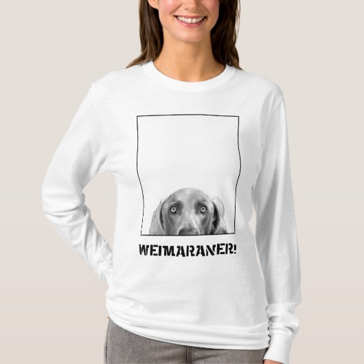 Weimaraner Nation: Weimaraner in einem Kasten! T-Shirt (Vorderseite)