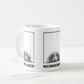 Weimaraner Nation: Weimaraner in einer Kaffeetasse (Vorderseite Links)