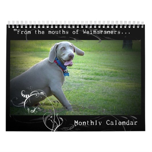 Weimaraner Nation: Zitat-Kalender Kalender (Titelbild)
