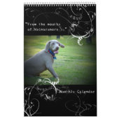 Weimaraner Nation: Zitat-Kalender Kalender (Titelbild)