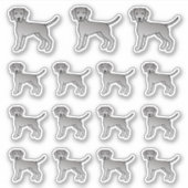 Weimaraner Niedlich Cartoon Hunde Aufkleber (Vorderseite)