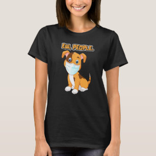 Weimaraner Niedlich Hunde mit Gesichtsmaske T-Shirt