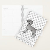 Weimaraner Niedlicher Cartoon Dog Design und Paste Planer (Anzeige)