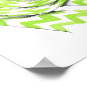 Weimaraner niedlicher Welpe mit Schal Dog Portrait Poster (Ecke)