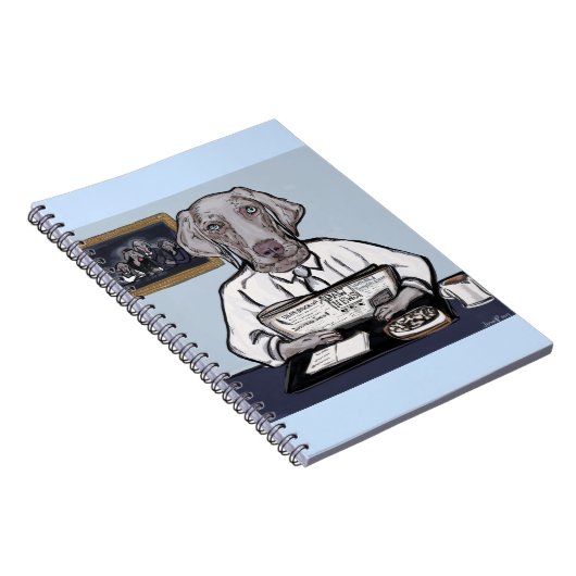 Weimaraner Notizblock (Rechte Seite)