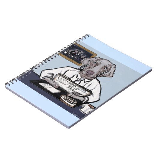 Weimaraner Notizblock (Linke Seite)