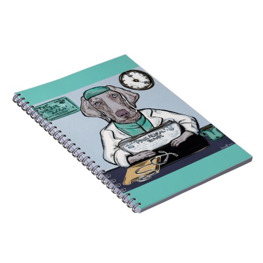 Weimaraner Notizblock (Rechte Seite)